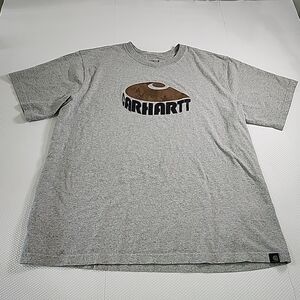 Carhartt Men's Relaxed Fit HeavyweightCamo Graphic T-Shirt Heather Gray Size 2XL
